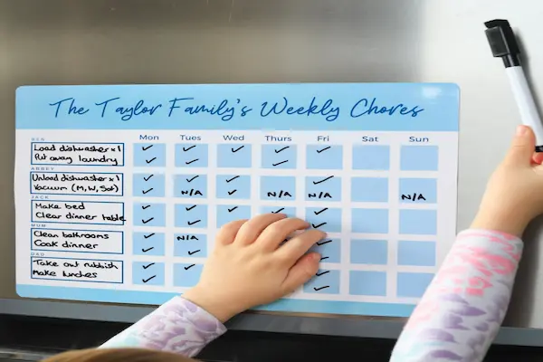 create a family chore chart