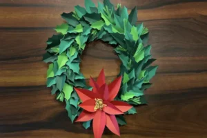DIY Holiday Wreath With Paper: Festive Family Craft