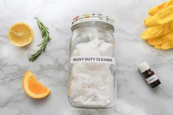 Homemade Natural Cleaning Wipes