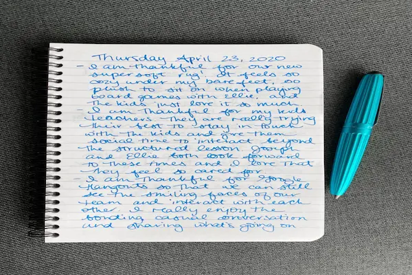 how to start gratitude journaling