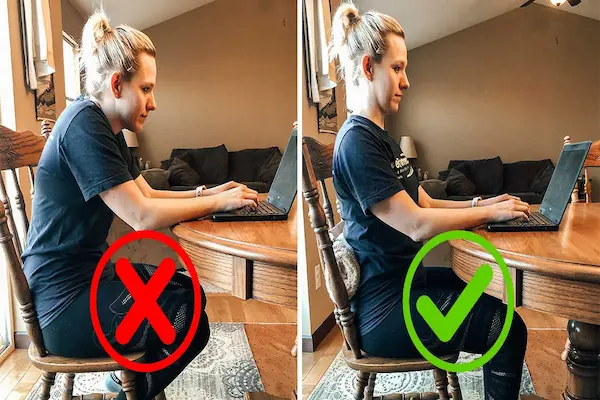 posture tips while working from home